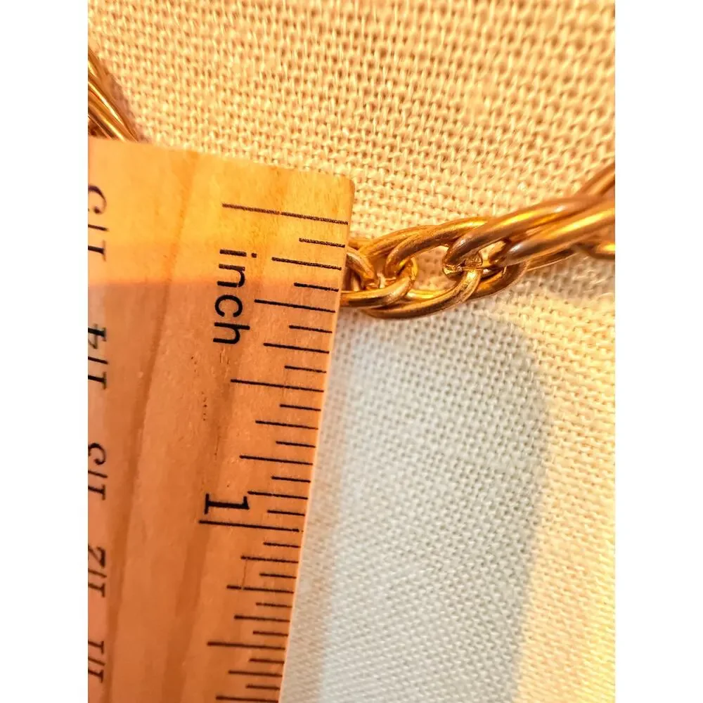 Vintage Gold Tone Double Link Chain Necklace 22”